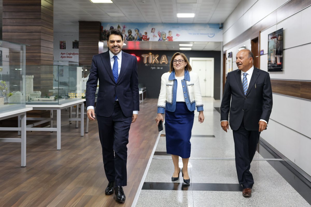 📍 #TİKA

Ülkemizde belediyecilik alanında ortaya koyduğu vizyoner çalışmalarıyla örnek teşkil eden Gaziantep Büyükşehir Belediye Başkanımız Fatma Şahin ile Ahmet Yesevi Üniversitesi Mütevelli Heyet Başkanı Prof. Dr. Muhittin Şimşek’i TİKA’da ağırlamaktan büyük memnuniyet duydum.