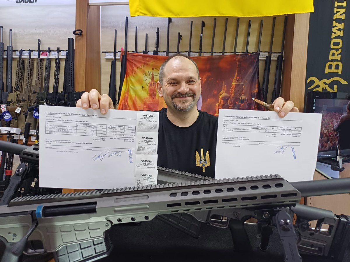 Y_Chornomorets's tweet image. Buying MRADELR in 416 caliber is the best thing we can do in this entire war!
And we did it!!!!
⬇️ These miracle rifles are capable of sending a bullet at ranges up to 5 km, and we are using them for the first time on the front, and it will be systematic!!!
We sincerely thank…