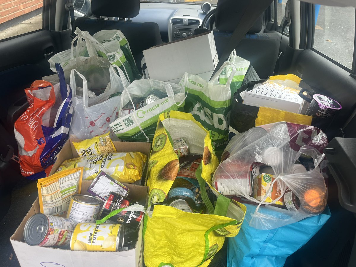 So proud and grateful to everyone who has brought something in. We managed to fill the boot 💪🏻 we hope it helps lots of families over the summer holidays. Well done everyone! 🤩
