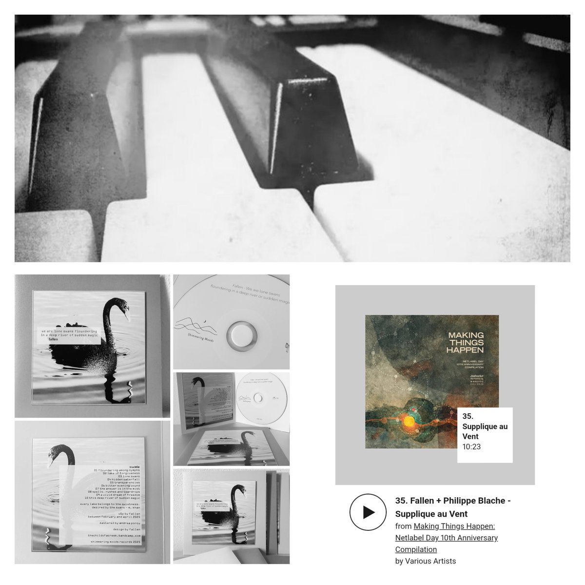 The Child of A Creek/ FALLEN (@creekchild78) on Twitter photo Friends, my new album "we are lone swans.." is NOW AVAILABLE on my Bandcamp (released by <a href="/ShimmeringM/">Shimmering Moods</a> on May '25): thechildofacreek.bandcamp.com/album/we-are-l… / Stream here the track that Philippe Blache and myself have written for the new Mahorka Compilation:
mahorka.bandcamp.com/track/suppliqu… Friends, my new album "we are lone swans.." is NOW AVAILABLE on my Bandcamp (released by <a href="/ShimmeringM/">Shimmering Moods</a> on May '25): thechildofacreek.bandcamp.com/album/we-are-l… / Stream here the track that Philippe Blache and myself have written for the new Mahorka Compilation:
mahorka.bandcamp.com/track/suppliqu…
