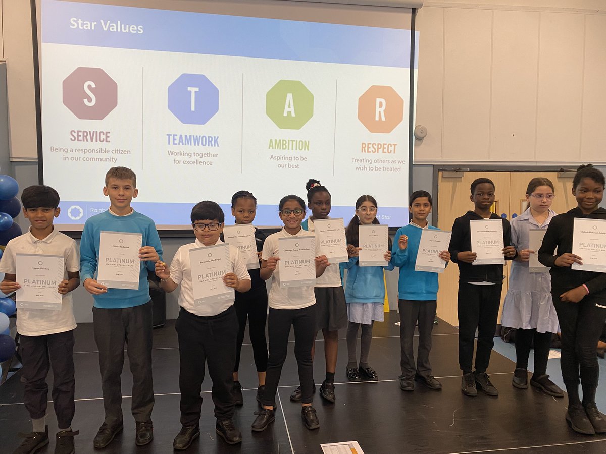 This morning we held our Star Diploma assembly, where we celebrate the hard work done all year by the most exceptional students. Well done to the 20 Bronze winners, 21 Silver Award winners, 16 Gold winners and 11 Platinum Diploma winners. What an amazing achievement. Well done.