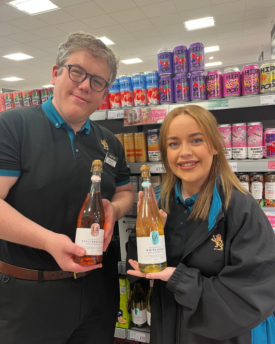 BoothsCountry's tweet photo. Looking for something non-alcoholic to drink or to take to a party? 

Will at Penrith prefers the La Brewery Sparkling English Blush and Germaine recommends the Sparkling White Rose 🥂

Booths operates a 'Think 25' policy, please drink responsibly. https://t.co/2bY9RzhOGt