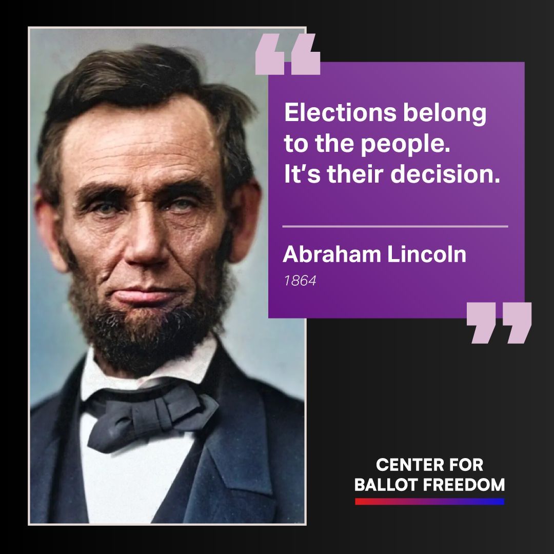 fusionvoting's tweet image. In the state’s first presidential election, Kansas voters cast almost 80 percent of their ballots for the fusion ticket (“National Union”) of Abraham Lincoln, a Republican, and Andrew Johnson, a Democrat. #TBT