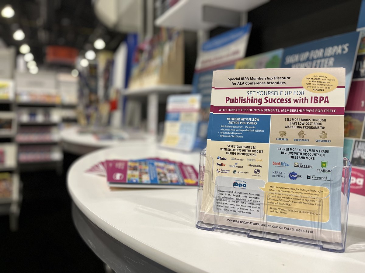 Thank you so much to IBPA for showcasing our books at ALA 2025! We are so glad to have been a small part of this conference.

 #ala2025 #tradeshow #libraries #indiepublisher