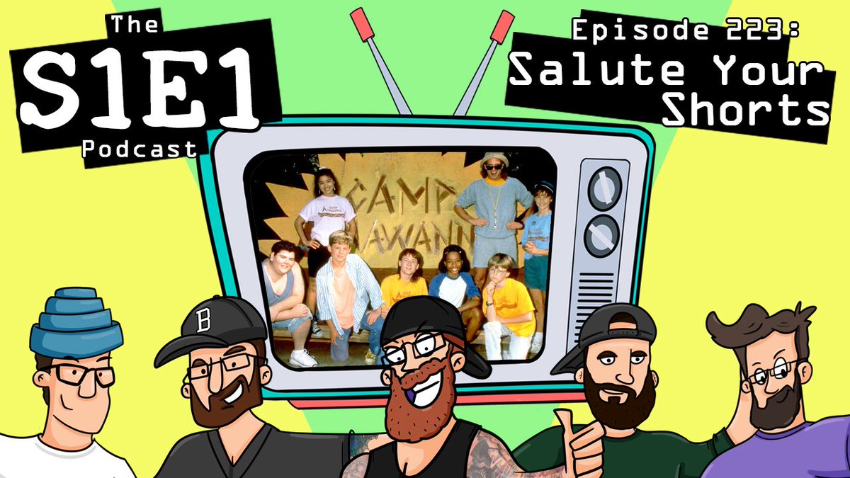 Attention 90s kids!!! New Episode Alert 🚨 

Salute Your Shorts is a sitcom that aired on #Nickelodeon from 1991-1992, set at the fictional Camp Anawanna. 

S1E1Pod.com

#SaluteYourShorts #summer #Camp #S1E1 #Podcast #DonkeyLips #CampAnawanna