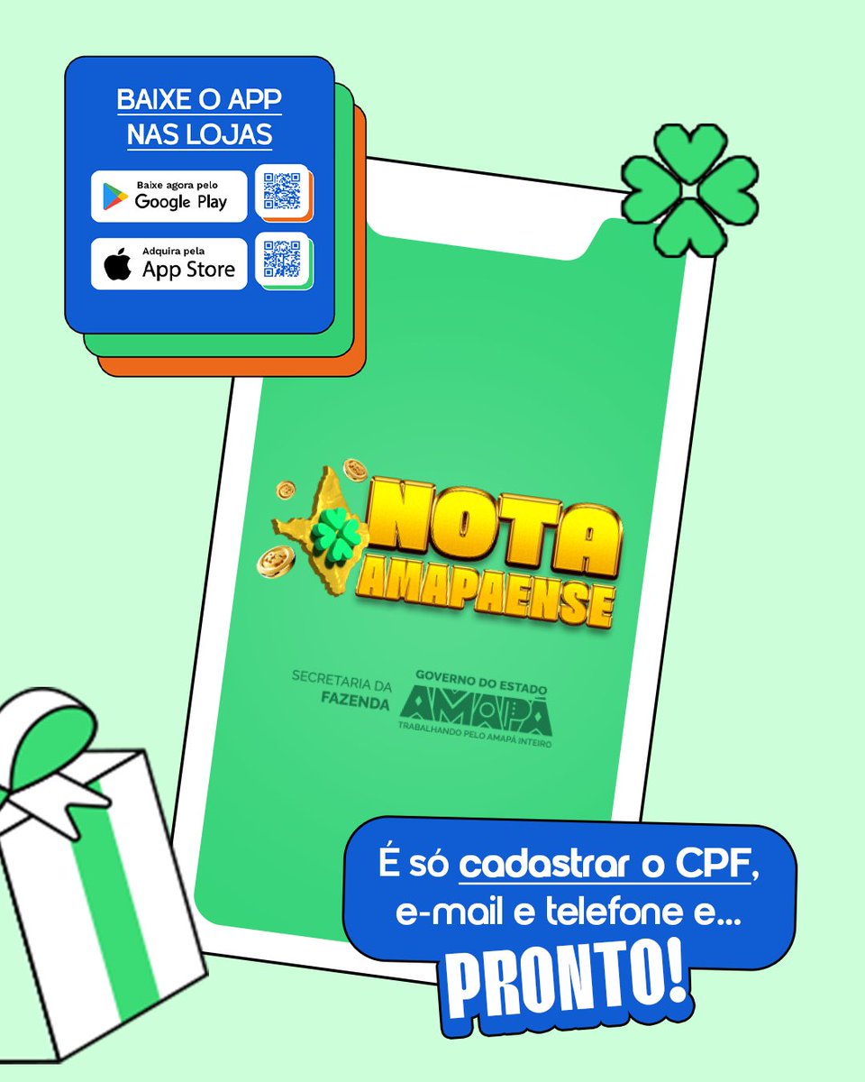 governodoamapa's tweet image. 🌟 O Nota Amapaense já é sucesso inquestionável!

🤑 O novo programa, do Governo do Estado, sorteia prêmios em dinheiro que variam de R$ 1 mil a R$ 100 mil reais.