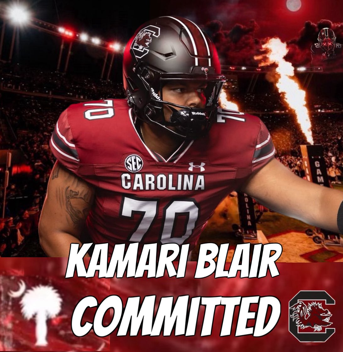 Gamecocks_swag (@gamecockswag201) on Twitter photo Gamecock pick up 4 โญ๏ธ 2026 OT Kamari Blair 6โ6 281 Kirkwood High School Clarksville, TN <a href="/KamariBlair64/">Kamari Blair</a> Gamecock pick up 4 โญ๏ธ 2026 OT Kamari Blair 6โ6 281 Kirkwood High School Clarksville, TN <a href="/KamariBlair64/">Kamari Blair</a>