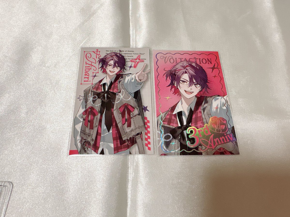 【交換】 にじさんじ VOLTACTION 3周年 3rd Anniversary Goods チェキ風カード

譲▶︎1枚目

求▷2枚目or3枚目

★郵送交換📮
★1:1~の交換可能

お気軽にお声掛けください🙇‍♀️