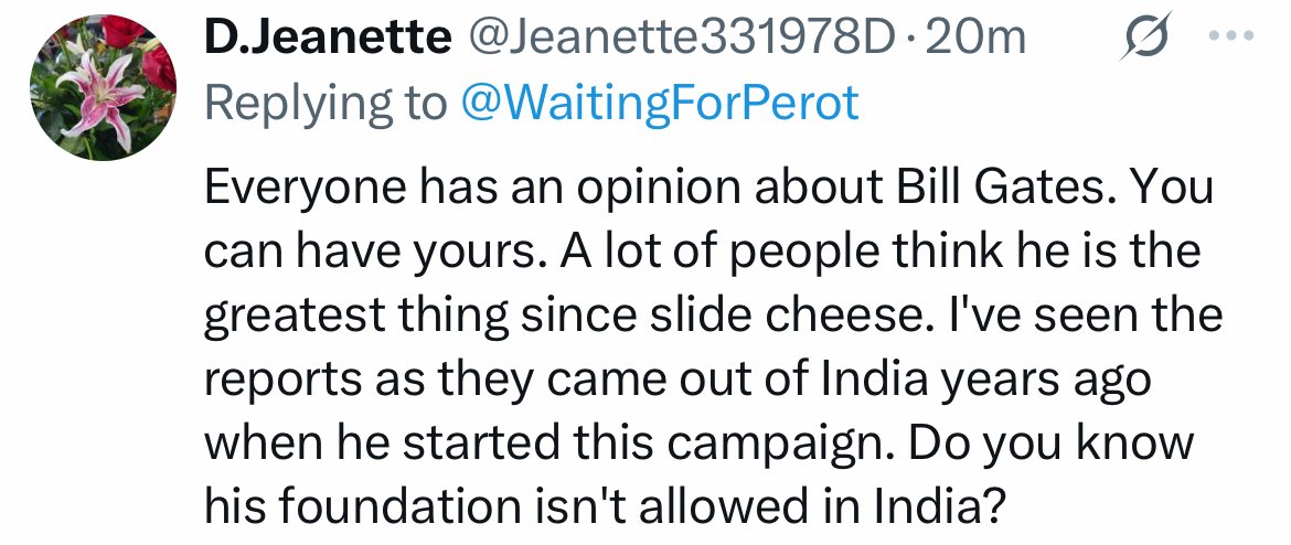 WaitingForPerot's tweet image. Another one who mindlessly believes everything she sees on X.