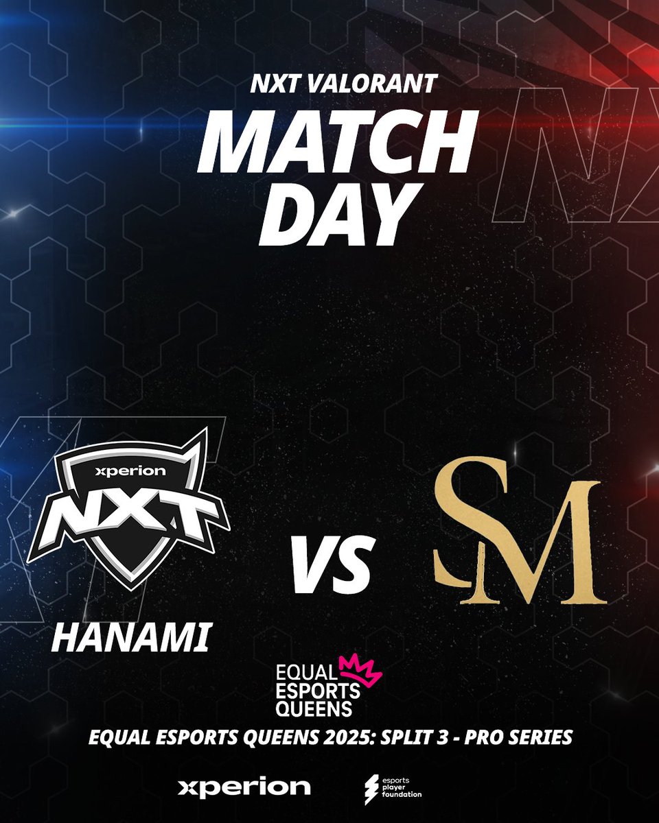 Es ist wieder #EQUALESPORTS Queens Pro Series Spieltag! 😎

🕘 21:00 Uhr
🆚 <a href="/StarkeMaenner/">Starke Männer</a> 

<a href="/Julliiixd/">NXT Juli</a> macht wieder eine wundervolle Watchparty auf ihrem Kanal  twitch.tv/julliiixd 🙌