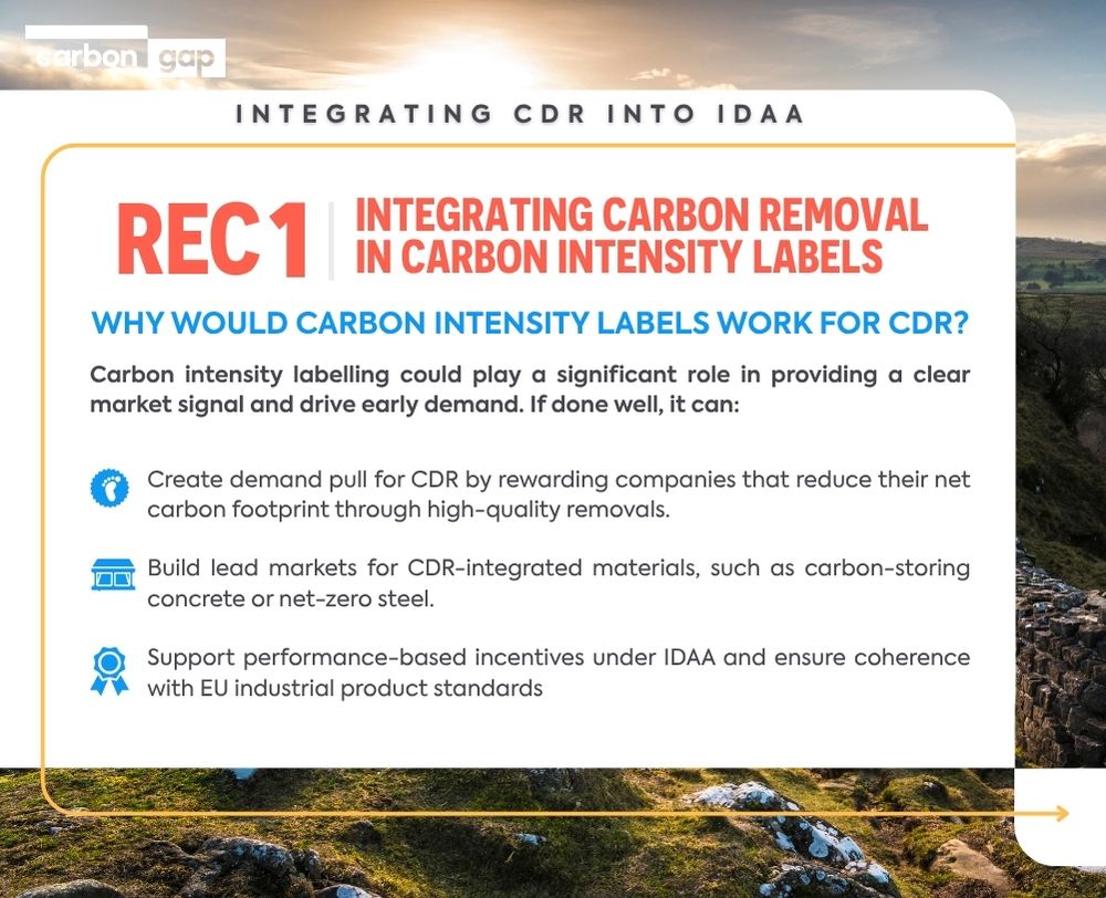 CarbonGap's tweet image. For the Industrial Decarbonisation Accelerator Act to future-proof European industry, it must include carbon removals. We have 4 recommendations for doing so- here's a deep dive into the 1st👇 Here are the rest 👉 carbongap.org/four-recommend…
Beyond climate benefits, permanent CDR…