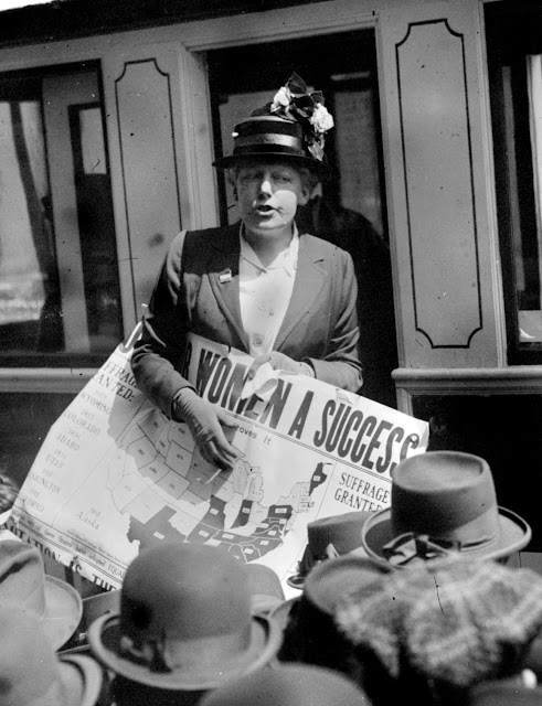 OTD in 1917, suffragist Elizabeth Rogers was sent to jail for picketing the White House. She told the judge that women were protesting the President, "who has the power to start in motion the machinery which will give women suffrage and who does not do so.”  #WeTheMen