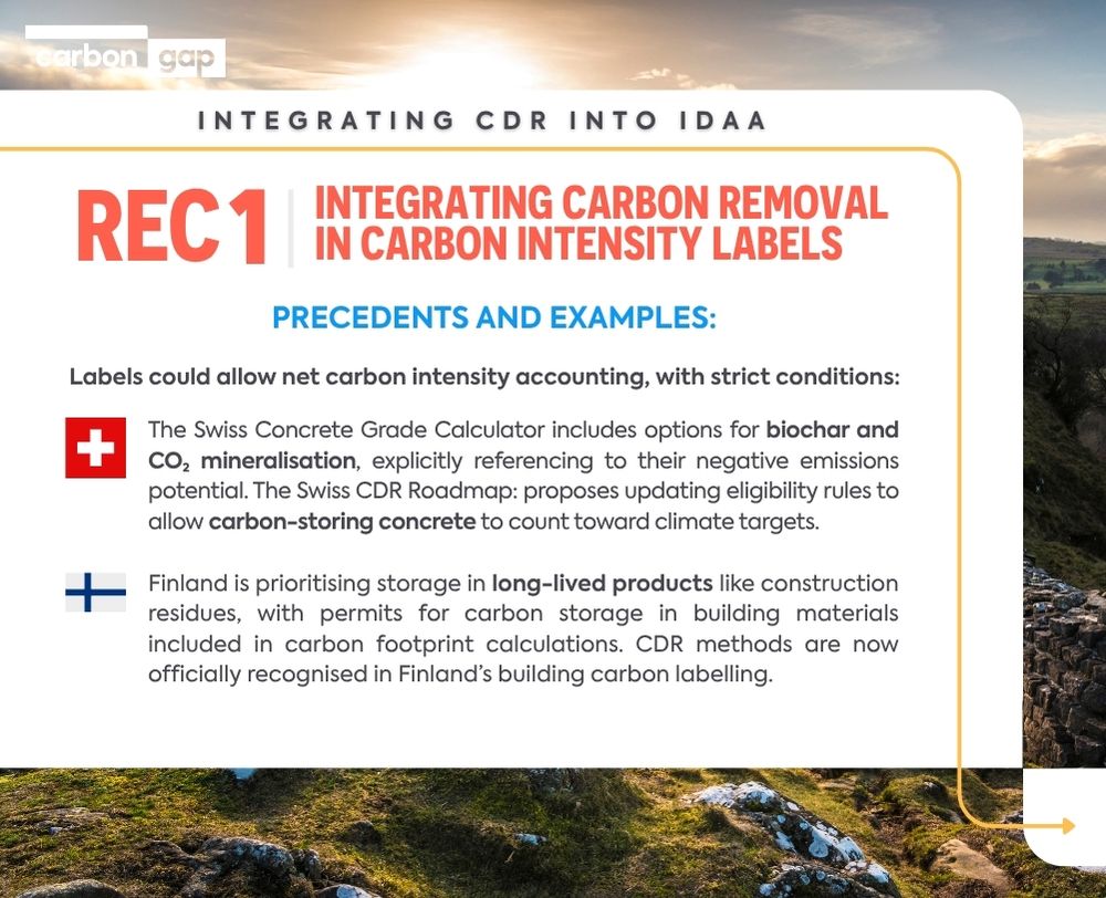 CarbonGap's tweet image. For the Industrial Decarbonisation Accelerator Act to future-proof European industry, it must include carbon removals. We have 4 recommendations for doing so- here's a deep dive into the 1st👇 Here are the rest 👉 carbongap.org/four-recommend…
Beyond climate benefits, permanent CDR…