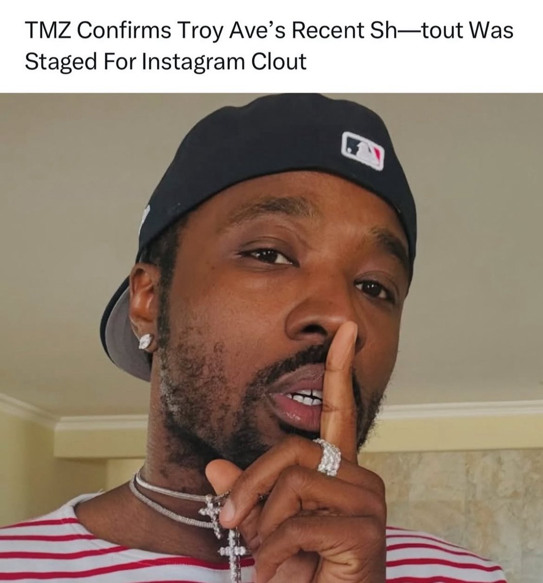 Lilsteve757's tweet image. Oops #tmz confirms #troyave was #faking for the #gram the #shootout was #stage and #planned many feel #troyave is trying to build a image after #snitching in a #case that sent a man to prison for #30 years