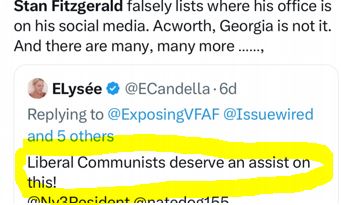 VFAFVP's tweet image. This is not any type of accusation or wrongdoing by Elyse Candella and Eileen Conz they are documented proven historic facts.
In the last 24 hours both have viewed Stan Fitzgerald's social media post defending Devonta Sullivan from the bulk email sent about Sullivans character…