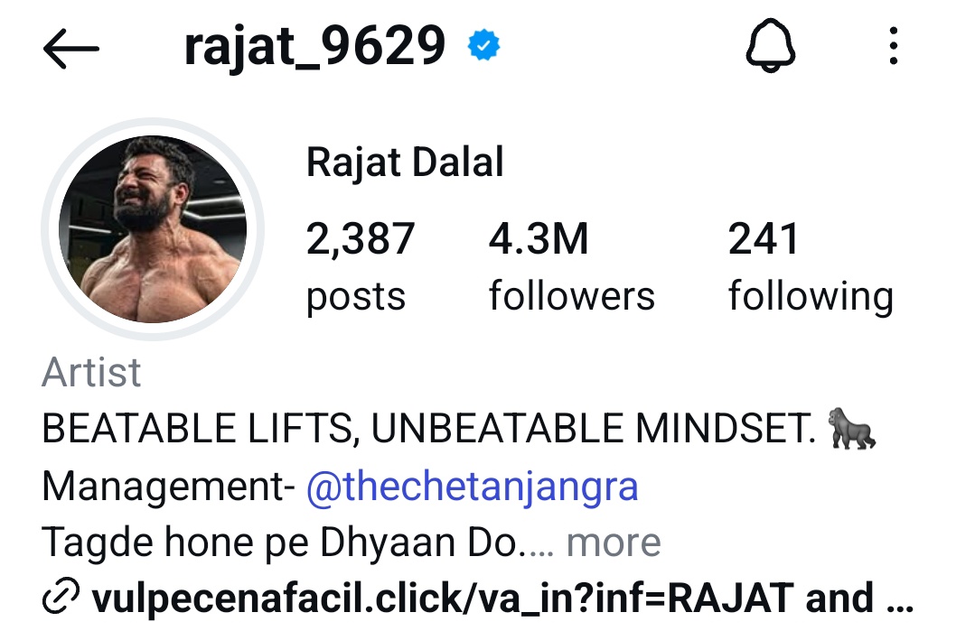 Jainarayan jaat 45 (@jainarayan_45) on Twitter photo Congratulations <a href="/rajat_9629/">Rajat Dalal</a> 4.3M following 💯🦍🎉
#RajatDalal #gorillaGang Congratulations <a href="/rajat_9629/">Rajat Dalal</a> 4.3M following 💯🦍🎉
#RajatDalal #gorillaGang