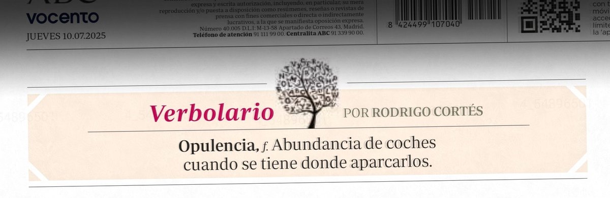 «Opulencia»; 10/jul/2025: voz n° MMMDCXII <a href="/rodrigocortes/">Rodrigo Cortés</a>