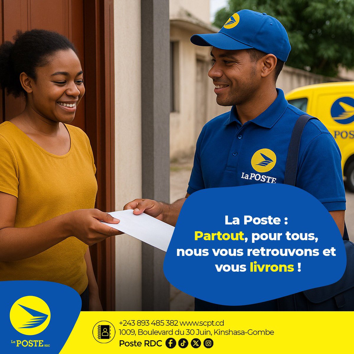 La Poste RDCšØš© (@poste_rdc) on Twitter photo ššš«ššØš®š, pour ššØš®š¬, nous vous š«ššš«šØš®šÆšØš§š¬ et vous š„š¢šÆš«šØš§š¬ !
#ššØš¬šššš³šØš§š š¢ !!!
āļø+243 99 837 7622 ā 814 159 194
š scpt.cd
Pour connaƮtre le #code_postal de votre quartier suivez le lien :
ššššš
scpt.cd/web/#/codepostā¦ ššš«ššØš®š, pour ššØš®š¬, nous vous š«ššš«šØš®šÆšØš§š¬ et vous š„š¢šÆš«šØš§š¬ !
#ššØš¬šššš³šØš§š š¢ !!!
āļø+243 99 837 7622 ā 814 159 194
š scpt.cd
Pour connaƮtre le #code_postal de votre quartier suivez le lien :
ššššš
scpt.cd/web/#/codepostā¦