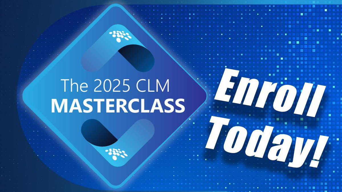 CobbleStone Software (@cobblestonecm) on Twitter photo TOMORROW! Don't miss our FREE 2025 #CLM Masterclass! 🚀
Join #CobbleStoneSoftware experts for a deep dive into #ContractManagement best practices, #GenerativeAI, & more. Boost efficiency & reduce risk!
🗓️ July 18, 12-2:45 PM ET
🔗 Register now: hubs.li/Q03xlPQl0 TOMORROW! Don't miss our FREE 2025 #CLM Masterclass! 🚀
Join #CobbleStoneSoftware experts for a deep dive into #ContractManagement best practices, #GenerativeAI, & more. Boost efficiency & reduce risk!
🗓️ July 18, 12-2:45 PM ET
🔗 Register now: hubs.li/Q03xlPQl0