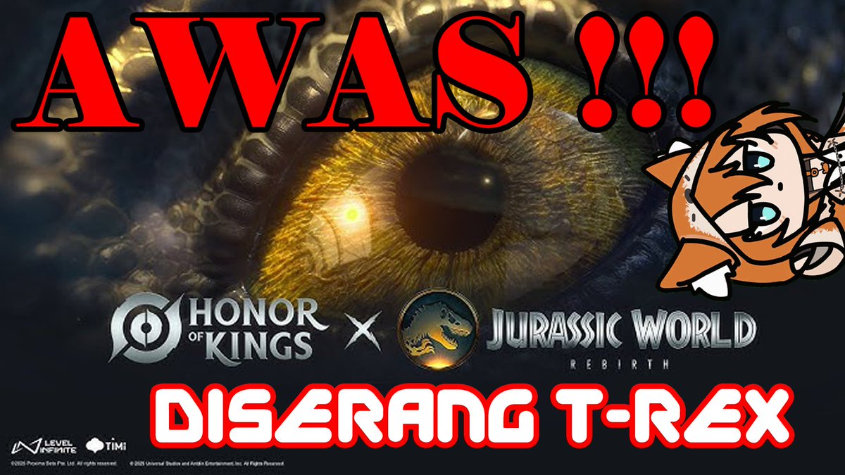 【HONOR OF KINGS】KATANYA ADA T-REX YAA??【VTUBER ID】

Start : Hari ini, jam 20.20 WIB
Link : youtube.com/live/LiAsI8jxr…

#INULive #honorofkings #honorofkingsindonesia #VtuberID #Vtuber #VTuberUprising