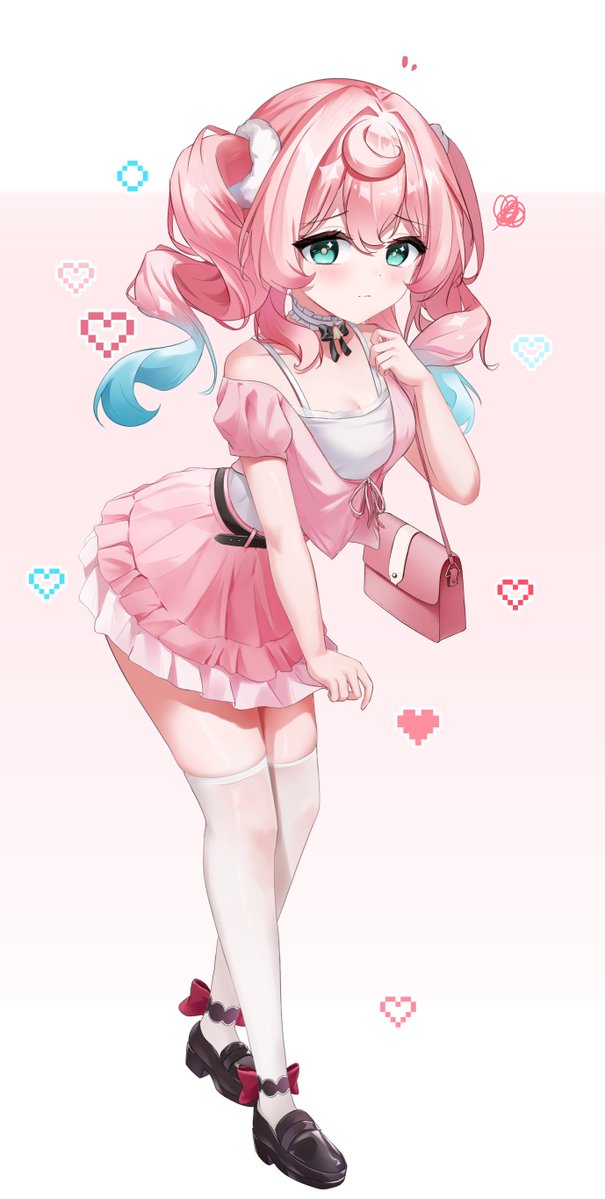 Namoho_'s tweet image. 🩵🩷
#Hyacine #HonkaiStaiRail