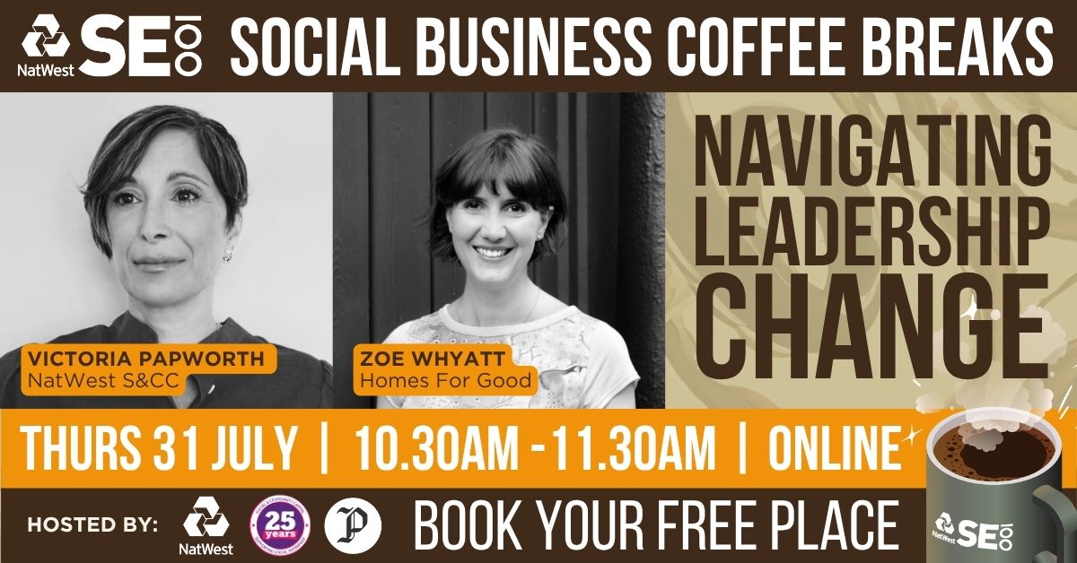PioneersPost's tweet image. Our guest speakers, Zoë Whyatt (@Homes4GoodHA) and Victoria Papworth (NatWest @SocComCap) will share their experiences of navigating changes in leadership, at this free #SE100 webinar on 31 July.

Find out more and book your place: eventbrite.co.uk/e/navigating-l… #SocEnt