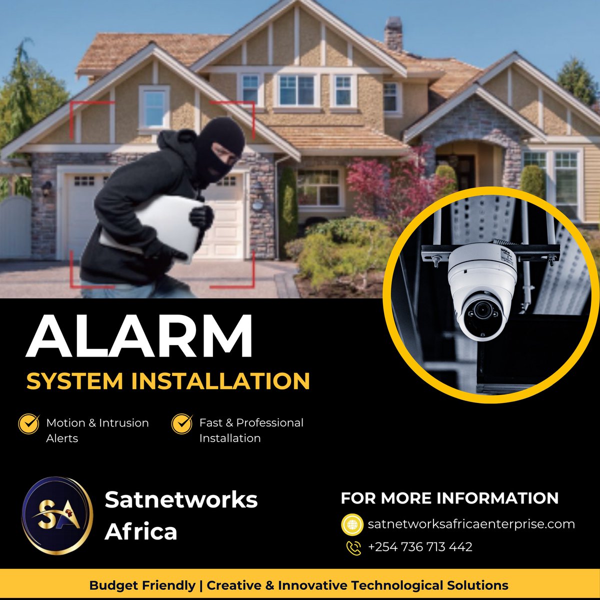 Satnetworks_'s tweet image. Break-ins happen when you least expect.
But what if your property could warn you before things go wrong?

#HomeSecurity #AlarmSystems #SatNetworks #SecureWithSat #KenyaSecuritySolutions #BusinessSafety #SmartSecurity #CCTVandAlarms #SecurityTipsKE