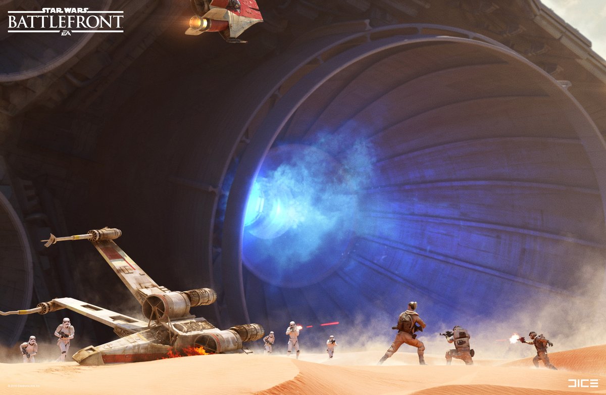 conceptartsw's tweet image. Star Wars Battlefront II concept art by Anton Grandert