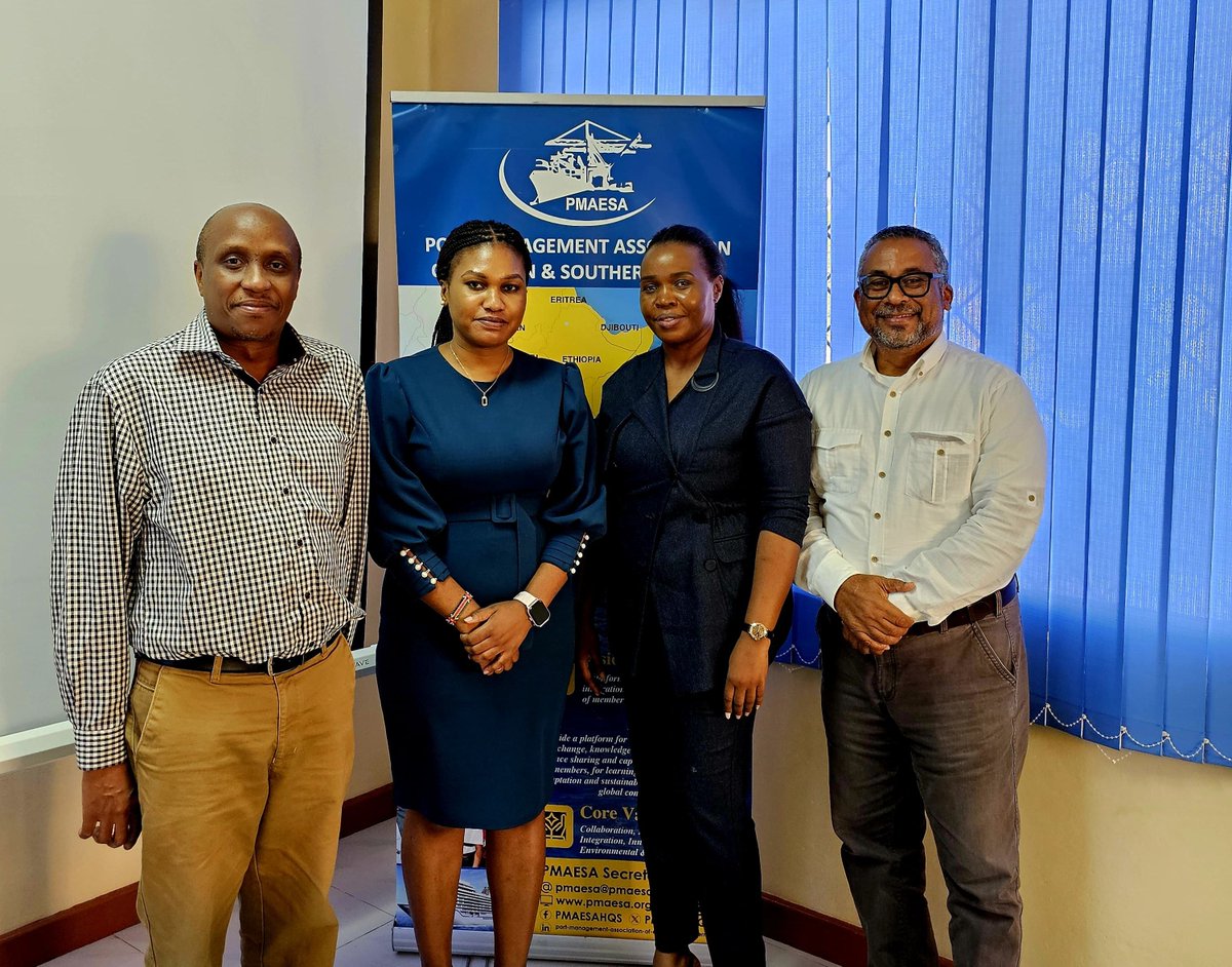 Hosted Nancy Kairaria and Edwin Nyanducha at the PMAESA HQ yesterday. The 2 consultants are conducting a feasibility study on behalf of MOESNA for Establishment of a Regional Shipping Line &amp; Drafting of the Eastern, Southern and North Africa Maritime Cabotage Protocol