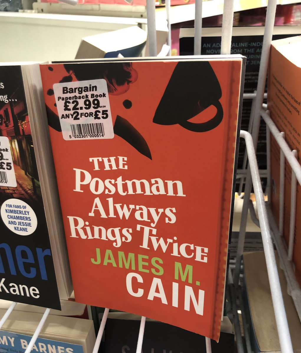 A pleasant surprise to see this stone cold classic in the campsite shop! 

#crimefiction #noir #hardboiled #jamesmcain