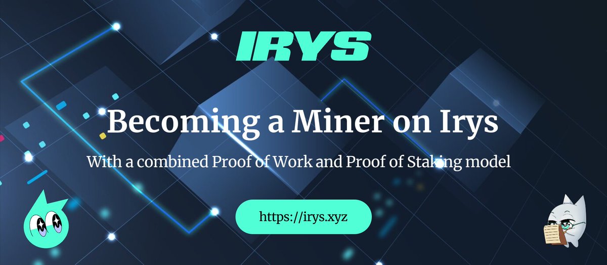 DeFi.NinJa | Elijah ๐ง๐ป ๐ (@elijahcrypted) on Twitter photo Once upon a quiet Web3 morning, <a href="/irys_xyz/">Irys (โงแดโง)</a> spun a tale of mining that pulled me in like a good story ๐ต
Image yourself crafting a node with 8GB RAM, a multi-core CPU, and a 1TB SSD to start the adventure.
Your role? Guarding data - AI wonders, DeFi epics - and earning rewards Once upon a quiet Web3 morning, <a href="/irys_xyz/">Irys (โงแดโง)</a> spun a tale of mining that pulled me in like a good story ๐ต
Image yourself crafting a node with 8GB RAM, a multi-core CPU, and a 1TB SSD to start the adventure.
Your role? Guarding data - AI wonders, DeFi epics - and earning rewards