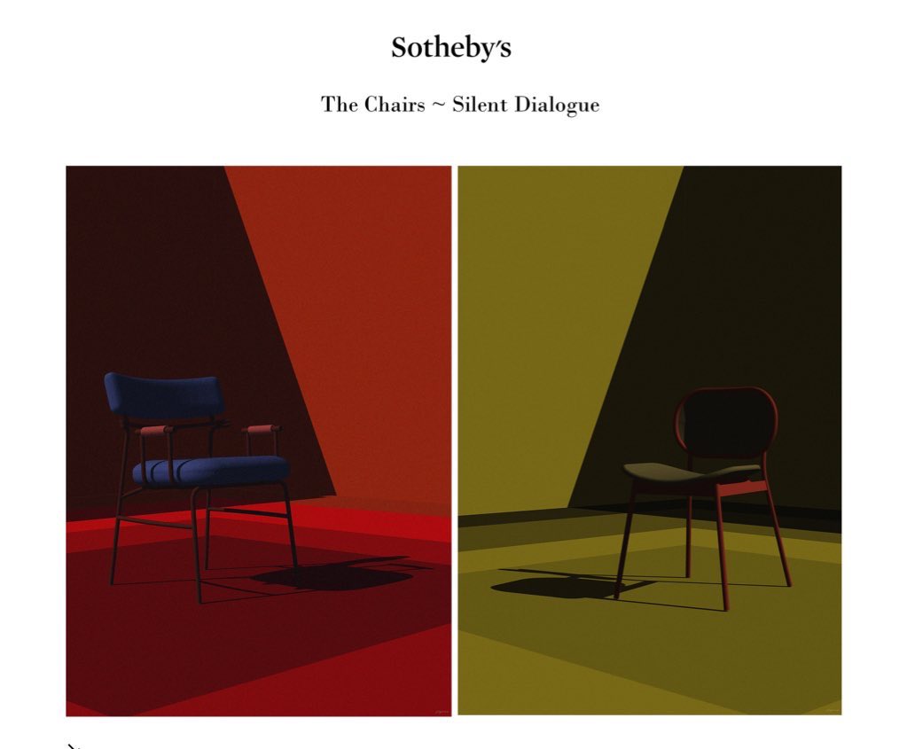 _sigmaX_'s tweet image. The Chairs - silent dialogue
Sold at @Sothebys and collected by a special friend I connected recently @bitm00n1
We talked , we had amazing discussions on the work and how it connected with the work.
Thankyou so so much for believing in my art and my journey.
It’s a special day…