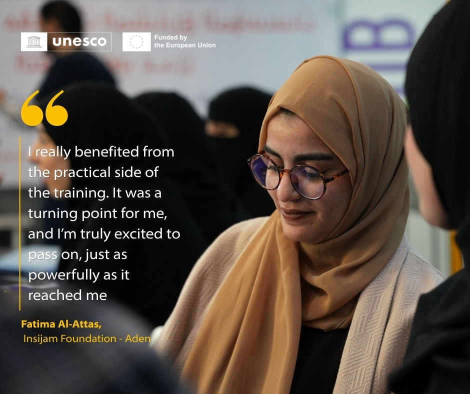 We recently completed capacity-building training for 52 cultural CSOs organized by our partner <a href="/SMEPSYEMEN/">SMEPS</a> in Aden with support from <a href="/EUinYemen/">EUinYemen</a>. Empowering changemakers to lead #Culturalheritage projects &amp; boost creative industries &amp; youth employment in Yemen.
#work4heritage