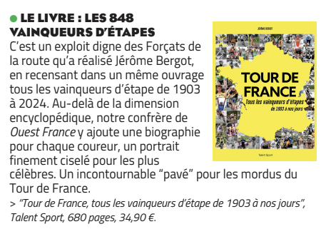 Talent Editions (@talenteditions) on Twitter photo ๐ก Un grand merci <a href="/Midilibre/">Midi Libre</a> pour cette recension du ๐ง๐ผ๐๐ฟ ๐ฑ๐ฒ ๐๐ฟ๐ฎ๐ป๐ฐ๐ฒ : ๐๐ผ๐๐ ๐น๐ฒ๐ ๐๐ฎ๐ถ๐ป๐พ๐๐ฒ๐๐ฟ๐ ๐ฑ'๐ฒฬ๐๐ฎ๐ฝ๐ฒ ๐ฑ๐ฒ ๐ญ๐ต๐ฌ๐ฏ ๐ฎฬ ๐ป๐ผ๐ ๐ท๐ผ๐๐ฟ๐ de Jรฉrรดme Bergot.
La Bible du #TDF est disponible partout โฌ๏ธ
#TDF2025 ๐ก Un grand merci <a href="/Midilibre/">Midi Libre</a> pour cette recension du ๐ง๐ผ๐๐ฟ ๐ฑ๐ฒ ๐๐ฟ๐ฎ๐ป๐ฐ๐ฒ : ๐๐ผ๐๐ ๐น๐ฒ๐ ๐๐ฎ๐ถ๐ป๐พ๐๐ฒ๐๐ฟ๐ ๐ฑ'๐ฒฬ๐๐ฎ๐ฝ๐ฒ ๐ฑ๐ฒ ๐ญ๐ต๐ฌ๐ฏ ๐ฎฬ ๐ป๐ผ๐ ๐ท๐ผ๐๐ฟ๐ de Jรฉrรดme Bergot.
La Bible du #TDF est disponible partout โฌ๏ธ
#TDF2025