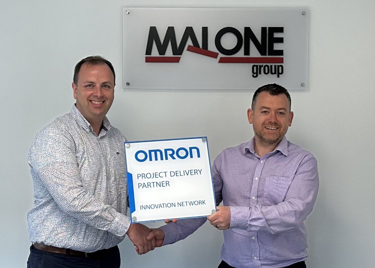 Malone Group (@malone_group) on Twitter photo Malone Group welcomed Kevin O'Brien, <a href="/OmronAutomation/">Omron Automation</a> Distribution Account Manager for Ireland, to our Irish headquarters for a special occasion â the presentation of our official OMRON Project Delivery Partner Plaque! Malone Group welcomed Kevin O'Brien, <a href="/OmronAutomation/">Omron Automation</a> Distribution Account Manager for Ireland, to our Irish headquarters for a special occasion â the presentation of our official OMRON Project Delivery Partner Plaque!