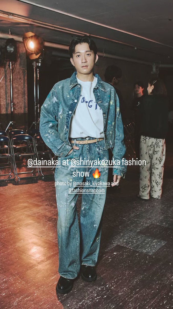 DaiShun_INTL's tweet photo. whenever #DaiShun attends any fashion related events, let’s try to post them on IG post or stories like below, tagging both dai and shun together with the brand, where the photo is from and photographer to boost their visibility to the brand 🔥

#Dai_Shun #DaiNakai #ShunNakanishi https://t.co/tW3sKfXRSy