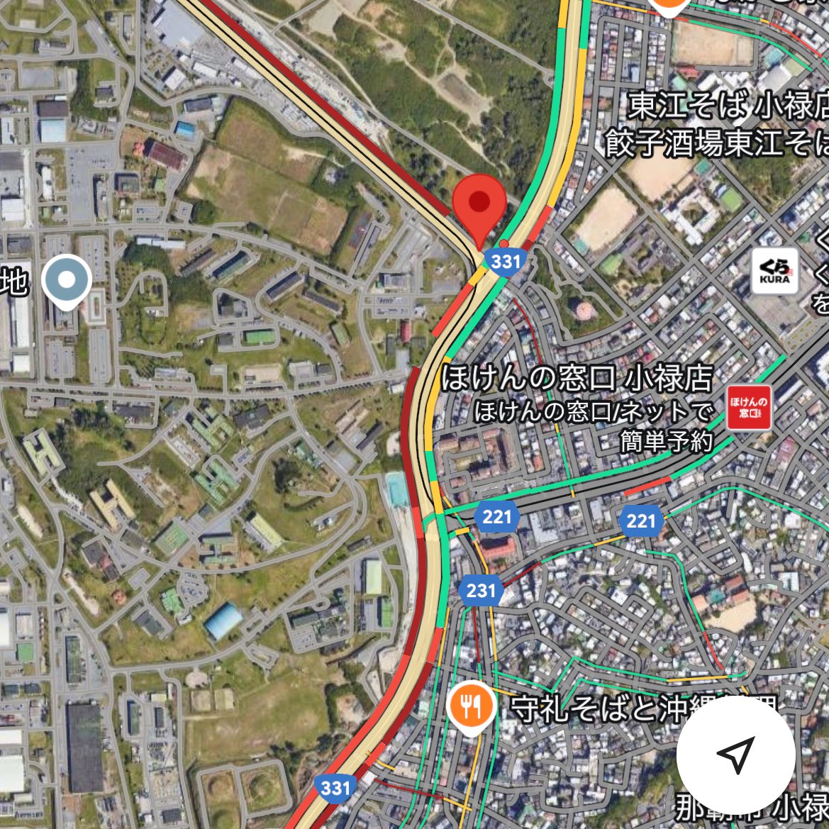 localOKINAWA's tweet image. 【沖縄県地元情報局】
那覇市 安次嶺交差点
那覇空港向け
事故のため現在通行不可となっています。
瀬長あたりまで渋滞中
通行予定の方はご注意下さい!
シェアお願いします‼︎
”ゆいまーる”で実現する地域の移動手段
女性専用ライドシェアWely
↓さっそく登録↓
app.wely.info/auth/welcome