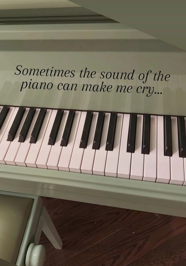 Sometimes the sound of the piano can make me cry...

#piano #pianomusic #pianolove #pianist