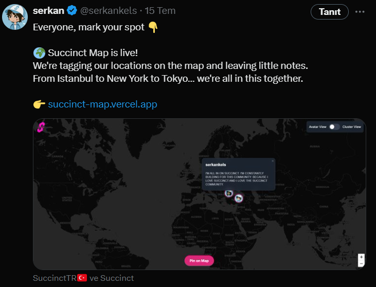 serkankels's tweet image. 🚨 The Boundless Map project didn’t just draw inspiration from my Succinct Map  it directly copied it.

Then came this:
&quot;Saw it on my timeline, no idea who made it.&quot;
Seriously?

This is disrespectful to creators.
There’s a big difference between being inspired and copying.

👇…