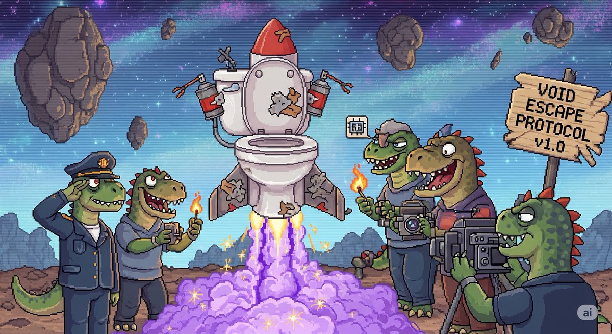 GQ_Zone's tweet photo. 🚽💨 Void Mission: Toilet Launch Protocol v1.0
When the only way out of the Void…
is up.
Cosmic duct tape, science, and too much optimism - behold the first Dyno-powered 🚀 toilet lift-off!
Will fly? Will it explode? Who cares - it’s VOID TIME baby!

#CraftWorld @AngryDynomites https://t.co/eDMORWyyyv