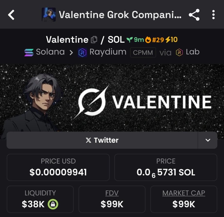 degenThibault's tweet photo. Highlighted #Valentine $99k market cap in my TG community 🌕
Gs7yqXZpiPNMpQndq43dCJqRuBAaoarcY1uUbg36bonk
#Solana #memecoin #crypto https://t.co/ZJK1iJWeOd