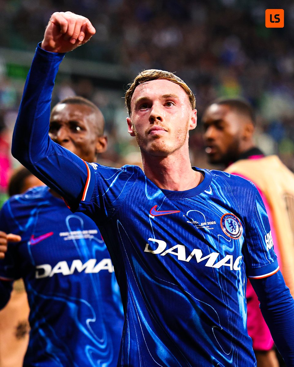 livescore's tweet photo. Cole Palmer's record in finals 🥶

⚽️ - 2023 Community Shield
⚽️ - 2023 UEFA Super Cup 
⚽️ - 2024 EUROs Final
🎯🎯 - 2025 Conference League Final
⚽️⚽️🎯 - 2025 Club World Cup Final https://t.co/YOpwwgsMGB