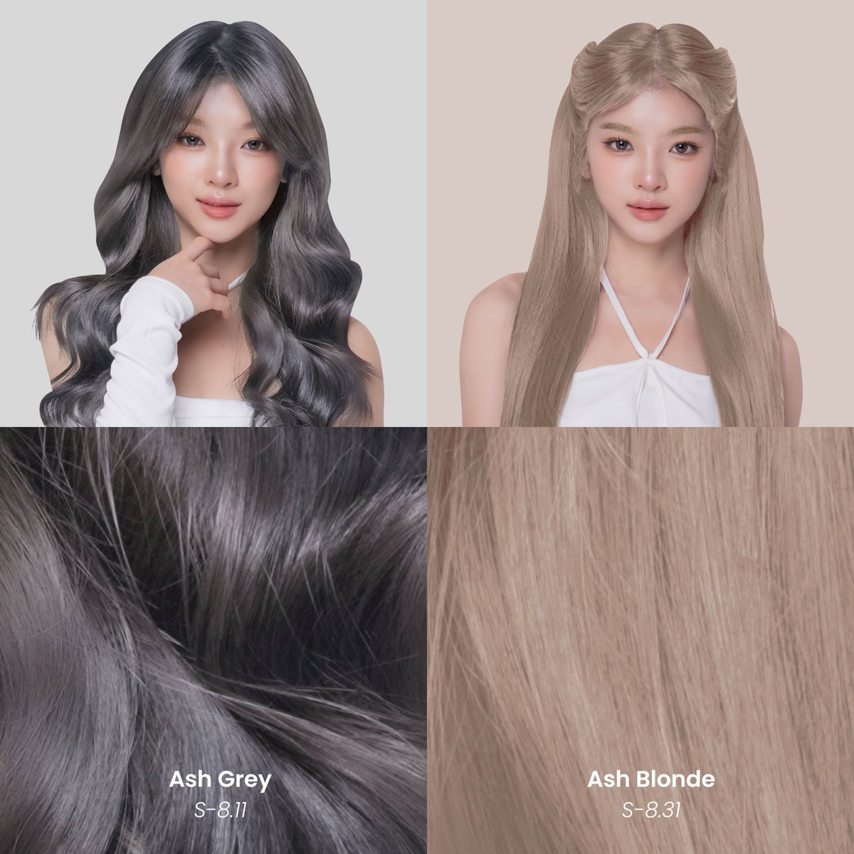 SalsaCosmetic's tweet image. LAGI BOSEN WARNA RAMBUT ITU ITU AJA?🥴😭
Duo warna ashy ini bisa deh buat ngatasin bosen ke rambutmu😍
Jadi kamu tim ash grey/ash blonde?🤗
#salsacosmetic #beautyiseasy