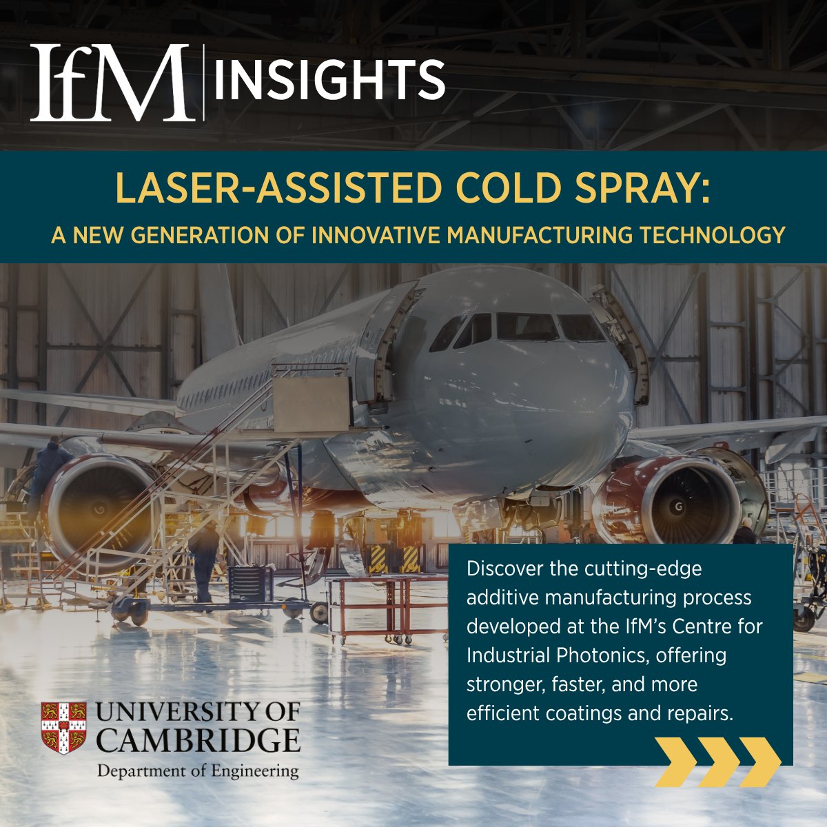 IfMCambridge's tweet image. The Centre for Industrial Photonics @IfMCambridge has unveiled Laser-Assisted Cold Spray (LACS) - a game-changing additive manufacturing method for aerospace✈️🔥 

Read the full story: lnkd.in/eenJa9NE