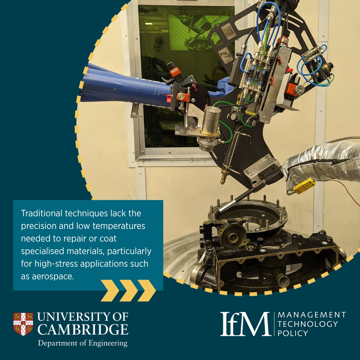 IfMCambridge's tweet image. The Centre for Industrial Photonics @IfMCambridge has unveiled Laser-Assisted Cold Spray (LACS) - a game-changing additive manufacturing method for aerospace✈️🔥 

Read the full story: lnkd.in/eenJa9NE