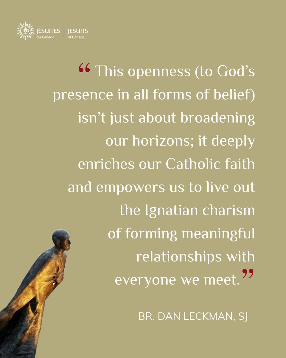 JesuitsofCanada's tweet image. Every person is a sacred story, and every spiritual path is unique. 🌿 Br. Dan Leckman, SJ, reflects on diverse spiritual paths at the Ignatius Jesuit Centre, showing how this openness enriches our faith and empowers us to form meaningful relationships. 🌟
hubs.la/Q03xB5qT0