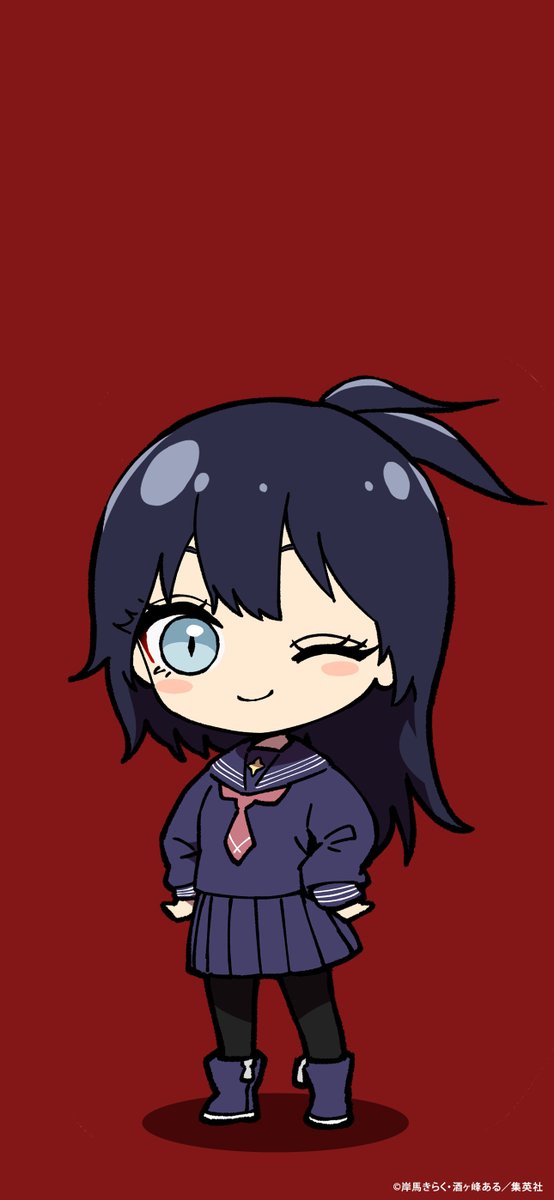 Lasboss_Akari's tweet image. /
2.5頭身アカリ✍️
✨壁紙配布 第二弾📱✨
\
今回は「ウインクアカリ」で壁紙を作ってみました!
みなさんぜひ使ってみてください🌈
#ラスボス少女アカリ #ジャンプTOON