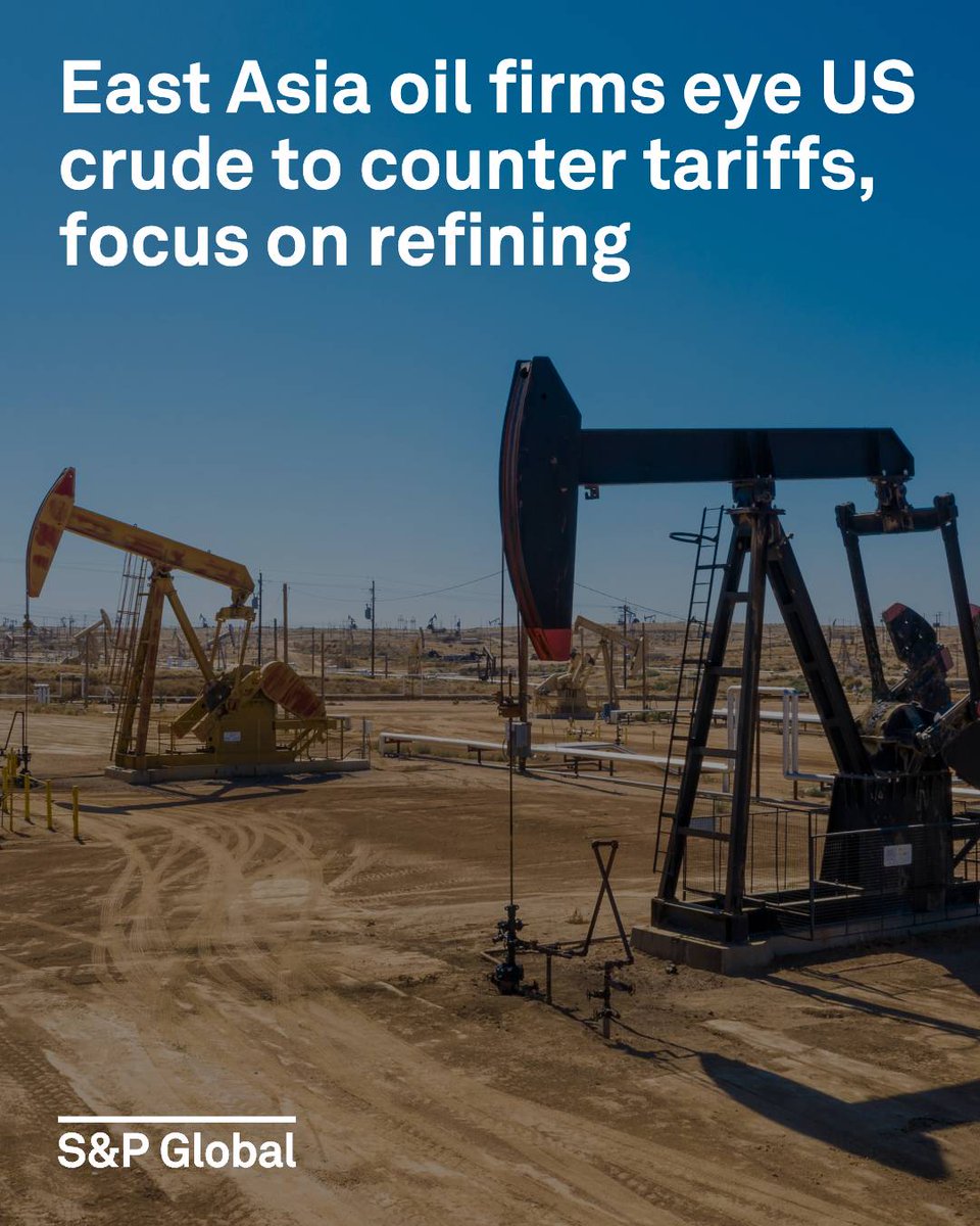 Several state-run #oil companies in East Asia are actively exploring increased purchases of US crude to offset the impact of US #tariffs. However, most private-sector refiners have emphasized that refining #economics will remain their primary consideration in feedstock
