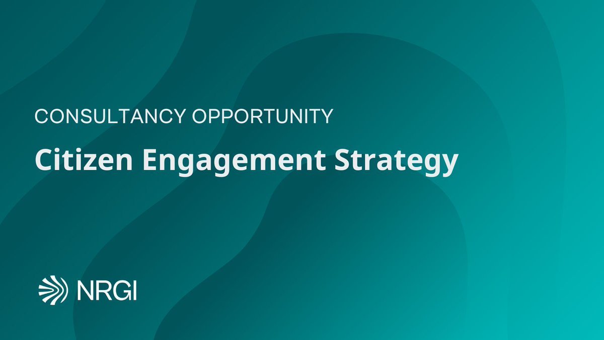 📢 We are seeking a consultant to develop a draft citizen engagement strategy in the extractive sector.

The consultancy includes strategy design, stakeholder consultation and producing a public guidance note.

Apply by 22 July 👉 resourcegovernance.org/consultancy-op…