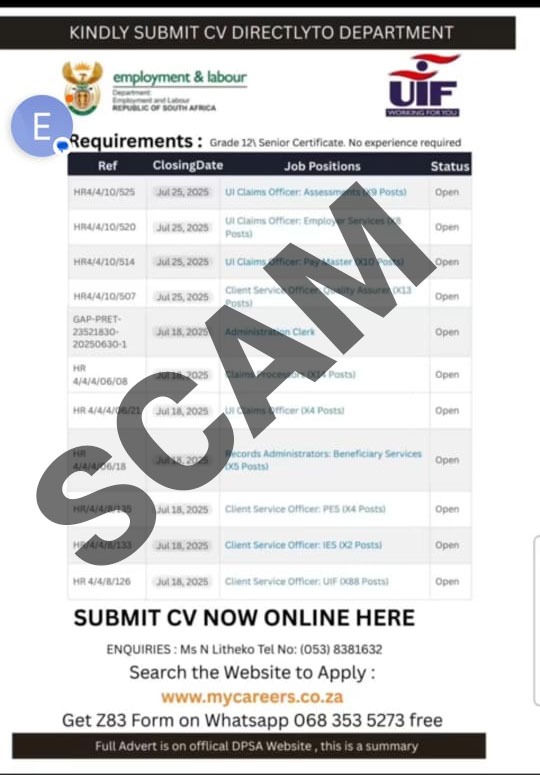 #Yazini 

Kindly be informed of this scam, be warned and stay alert ⚠️ 📢